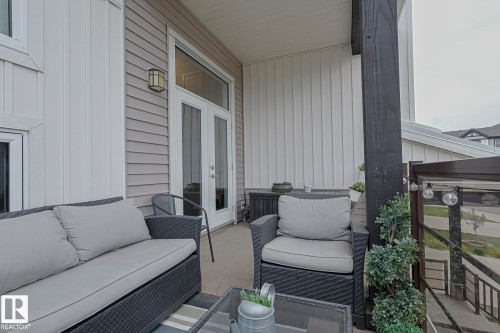 Balcony with french doors - 2011 201 Street, Edmonton, AB - Outdoor With Deck Patio Veranda With Exterior