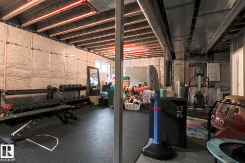 View of exercise room - 2011 201 Street, Edmonton, AB - Indoor Photo Showing Basement
