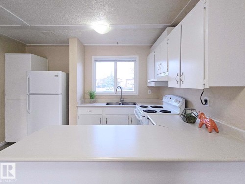 14458 56 Street, Edmonton, AB - Indoor Photo Showing Kitchen With Double Sink
