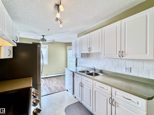 208 11446 40 Avenue, Edmonton, AB - Indoor Photo Showing Kitchen With Double Sink
