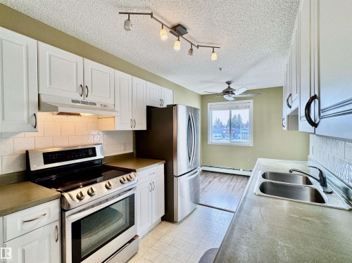 208 11446 40 Avenue, Edmonton, AB - Indoor Photo Showing Kitchen With Double Sink