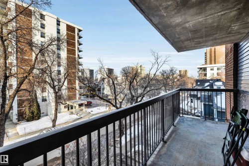 View of balcony - 402 9929 113 Street, Edmonton, AB - Outdoor With Balcony With Exterior
