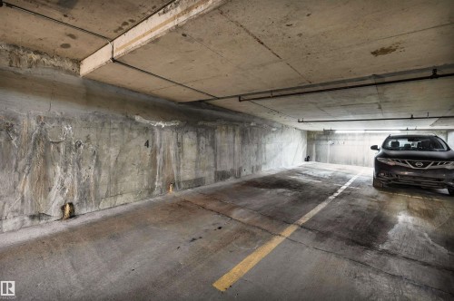 View of parking deck - 402 9929 113 Street, Edmonton, AB - Indoor Photo Showing Garage