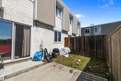 Fenced backyard featuring a patio - 127 Cornell Court, Edmonton, AB - Outdoor With Exterior