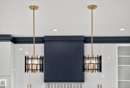 Detailed view of recessed lighting and a textured ceiling - 3508 6 Street, Edmonton, AB -  Photo Showing Other Room