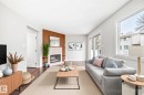 1189 Hooke Road, Edmonton, AB  - Indoor Photo Showing Living Room With Fireplace 