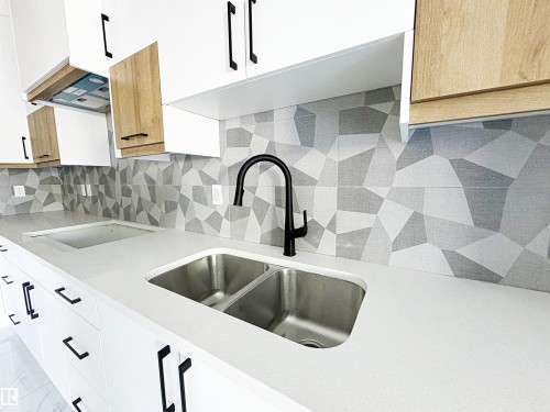 1314 35 Street, Edmonton, AB - Indoor Photo Showing Kitchen With Double Sink