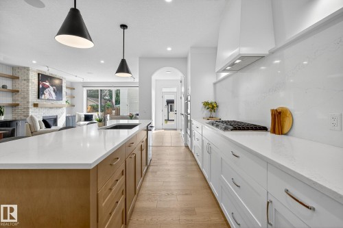 9721 96 Street, Edmonton, AB - Indoor Photo Showing Kitchen With Upgraded Kitchen