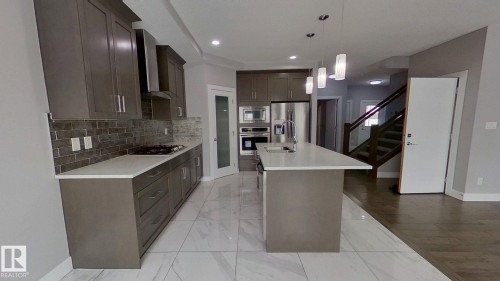 3016 12 Avenue, Edmonton, AB - Indoor Photo Showing Kitchen With Upgraded Kitchen