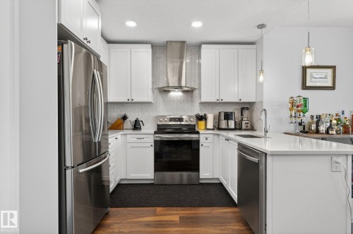 218 1316 Windermere Way, Edmonton, AB - Indoor Photo Showing Kitchen With Stainless Steel Kitchen With Upgraded Kitchen
