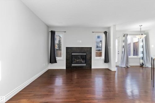 823 172 Street, Edmonton, AB - Indoor Photo Showing Living Room With Fireplace