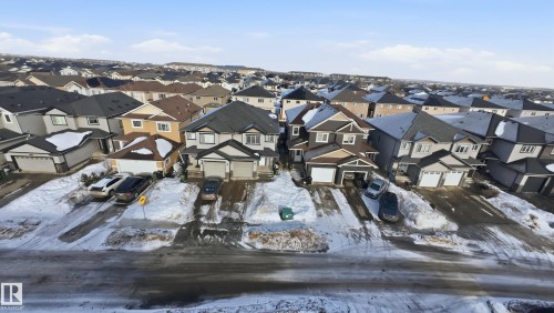 View of snowy aerial view - 5978 167C Avenue, Edmonton, AB - Outdoor