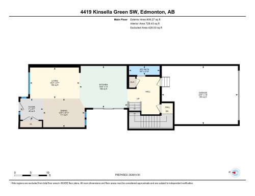 View of property floor plan - 4419 Kinsella Green, Edmonton, AB - Other