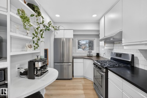 9327 86 Street, Edmonton, AB - Indoor Photo Showing Kitchen With Upgraded Kitchen
