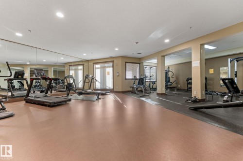 302 2503 Hanna Crescent, Edmonton, AB - Indoor Photo Showing Gym Room