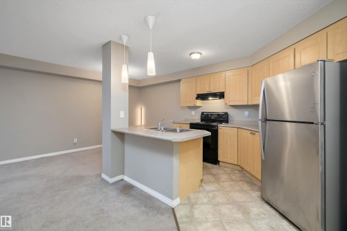 403 622 Mcallister Loop, Edmonton, AB - Indoor Photo Showing Kitchen With Double Sink