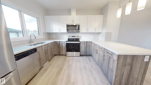 691 Cambrian Boulevard, Sherwood Park, AB - Indoor Photo Showing Kitchen With Double Sink
