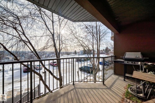 Balcony with grilling area - 232 530 Hooke Road, Edmonton, AB - Outdoor With Balcony With Exterior