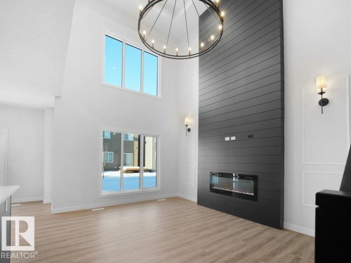 3310 Chickadee Dr, Edmonton, AB - Indoor With Fireplace