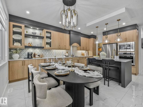 3512 44 Avenue, Beaumont, AB - Indoor Photo Showing Dining Room