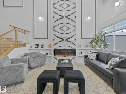 3512 44 Avenue, Beaumont, AB - Indoor With Fireplace