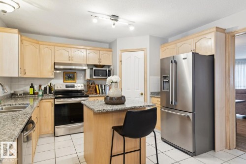 8617 158A Avenue, Edmonton, AB - Indoor Photo Showing Kitchen With Double Sink