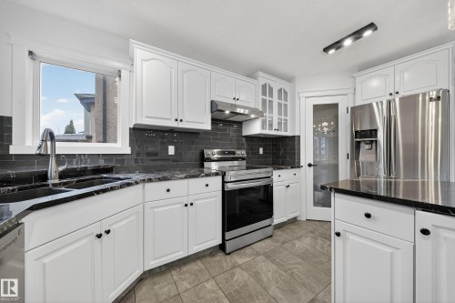 10916 175 Avenue, Edmonton, AB - Indoor Photo Showing Kitchen With Double Sink