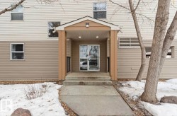View of snow covered property entrance - 