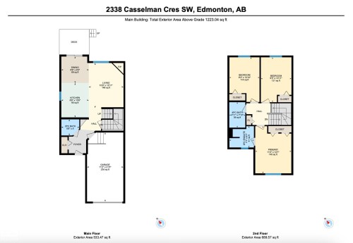 View of home floor plan - 2338 Casselman Crescent, Edmonton, AB - Other