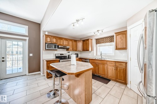 16348 89 Street, Edmonton, AB - Indoor Photo Showing Kitchen With Double Sink