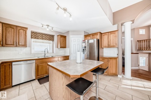 16348 89 Street, Edmonton, AB - Indoor Photo Showing Kitchen With Double Sink