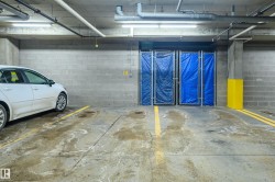 Parking deck featuring concrete block wall - 