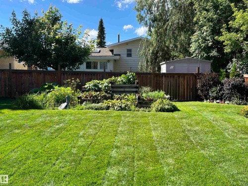 Fenced backyard featuring a vegetable garden - 2112 67 Street Nw, Edmonton, AB - Outdoor
