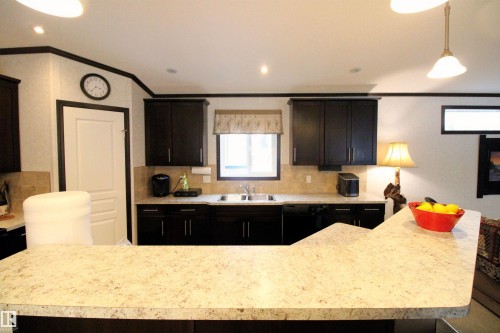 2971 Townsite Crescent, Calling Lake, AB - Indoor Photo Showing Kitchen With Double Sink