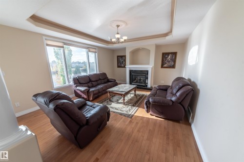 13527 158 Avenue, Edmonton, AB - Indoor Photo Showing Living Room With Fireplace