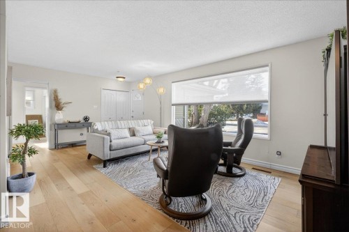 4107 111A Street, Edmonton, AB - Indoor Photo Showing Living Room