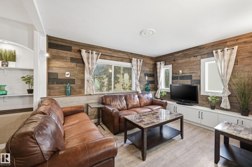 View of living room - 10656 93 Street, Edmonton, AB - Indoor Photo Showing Living Room