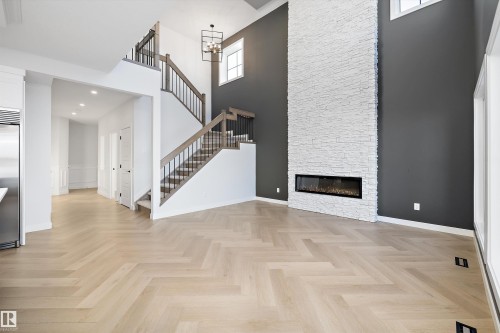 94 Chelles Wynd, St. Albert, AB - Indoor With Fireplace