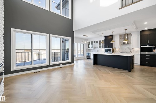 94 Chelles Wynd, St. Albert, AB - Indoor Photo Showing Kitchen With Upgraded Kitchen