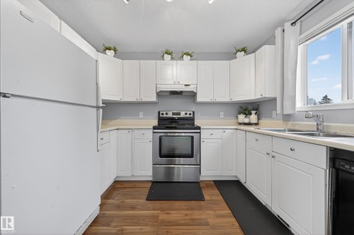 207 River Point(E), Edmonton, AB - Indoor Photo Showing Kitchen With Double Sink