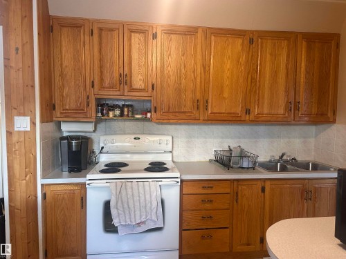 5128 52 Street, Barrhead, AB - Indoor Photo Showing Kitchen With Double Sink