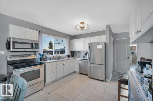 13443 111 Street, Edmonton, AB - Indoor Photo Showing Kitchen With Stainless Steel Kitchen With Double Sink
