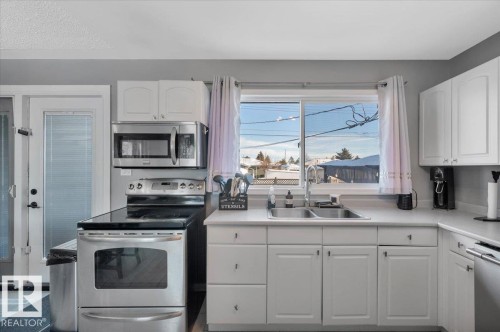 13443 111 Street, Edmonton, AB - Indoor Photo Showing Kitchen With Double Sink