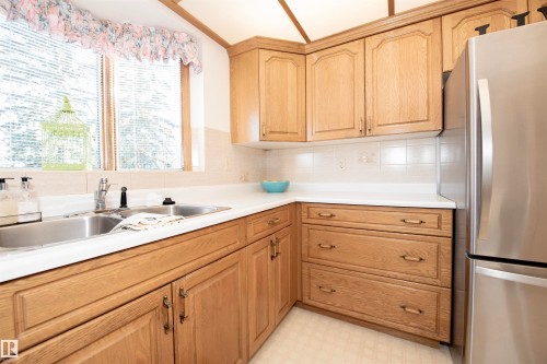 12A Invermere Place, St. Albert, AB - Indoor Photo Showing Kitchen With Double Sink