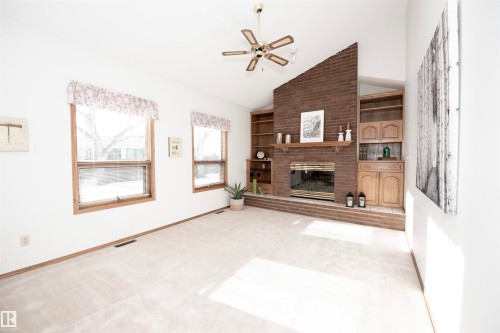 12A Invermere Place, St. Albert, AB - Indoor With Fireplace