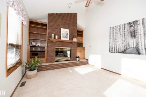 12A Invermere Place, St. Albert, AB - Indoor With Fireplace