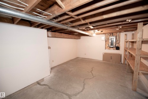 Undeveloped storage space. - 12A Invermere Place, St. Albert, AB - Indoor Photo Showing Basement