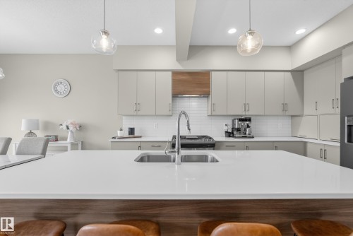 2 50 Edinburgh Crt, St. Albert, AB - Indoor Photo Showing Kitchen With Double Sink With Upgraded Kitchen