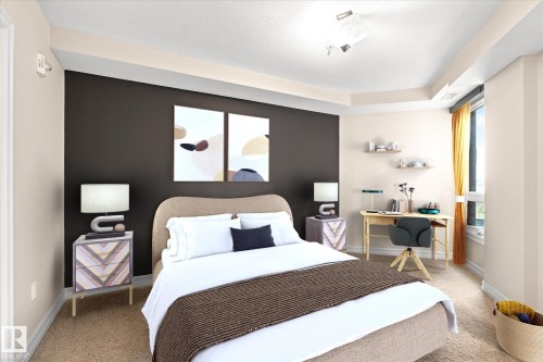 507 10142 111 Street, Edmonton, AB - Indoor Photo Showing Bedroom
