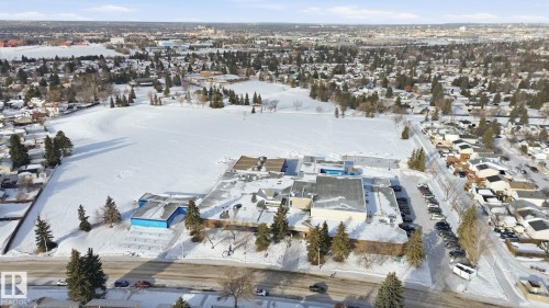 View of snowy aerial view - 8006 15A Avenue, Edmonton, AB - Outdoor With View